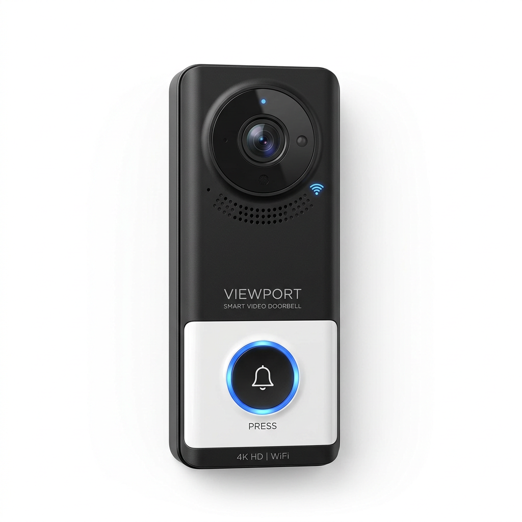 Sonnette Vidéo Connectée Wi-Fi — Vision Nocturne & Détection de Mouvement